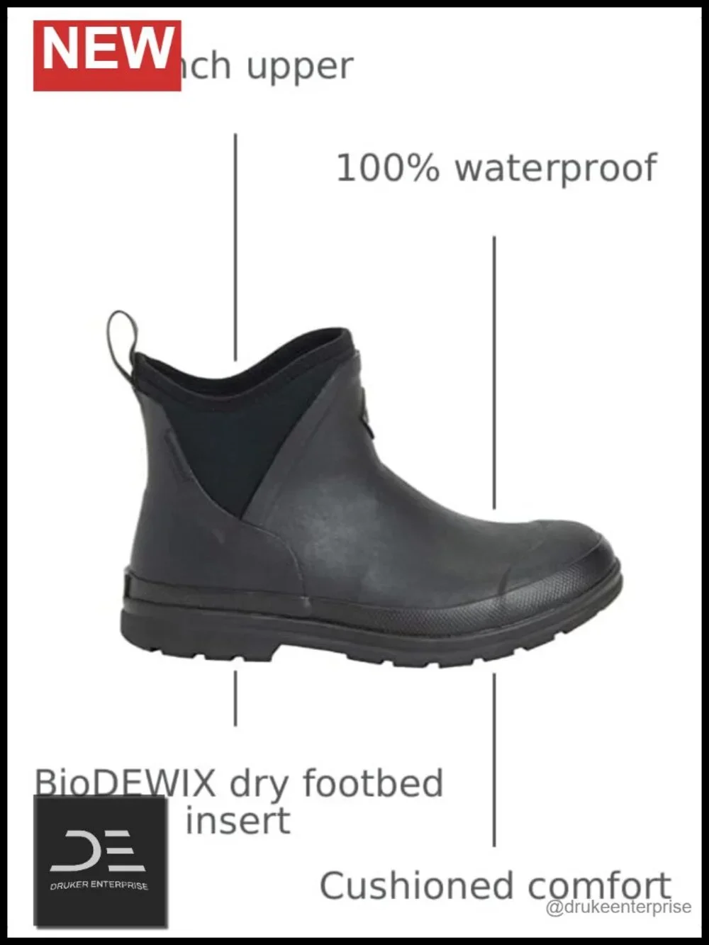 Muck Boots Women's Ankle Boot Waterproof Neoprene Pull-On